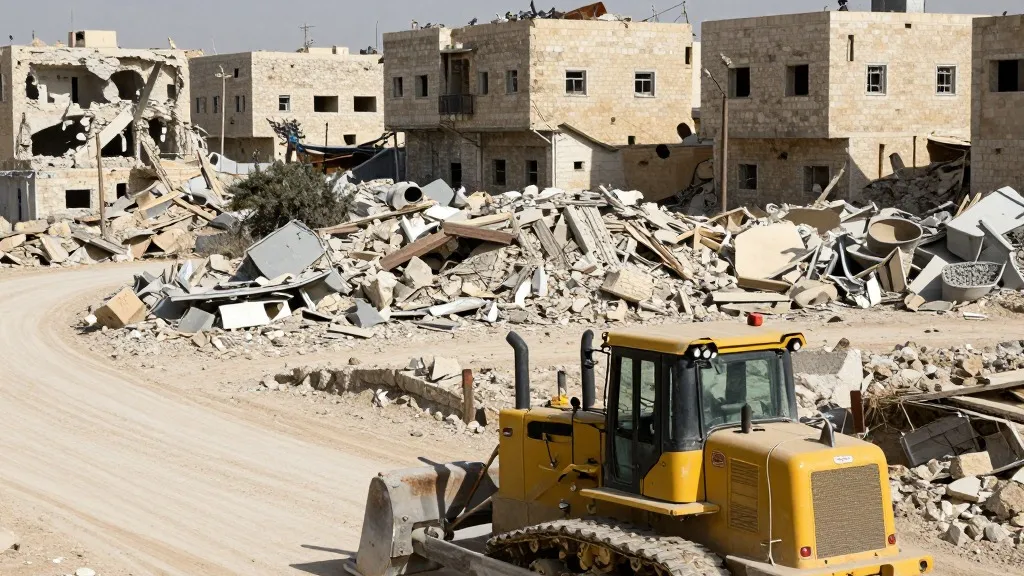 Illustration for: 35 Hectares Vanish: The Scale of the Hebron Demolition