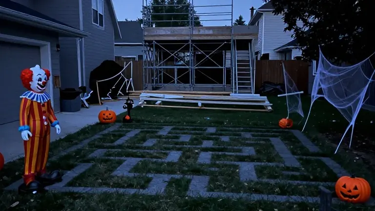 Illustration for: Code Changes: Arlington Haunted House Closes After Permit Denial