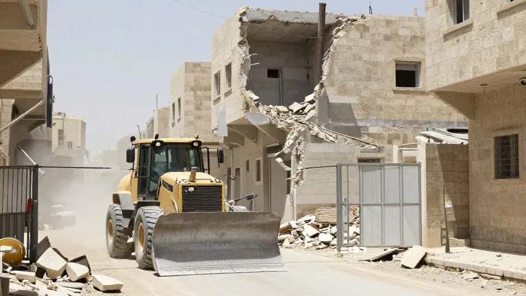 Illustration for: Israeli Forces Seal Hebron, Court Halts Demolitions
